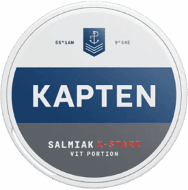 Kapten Vit Salmiak Extra Stark
