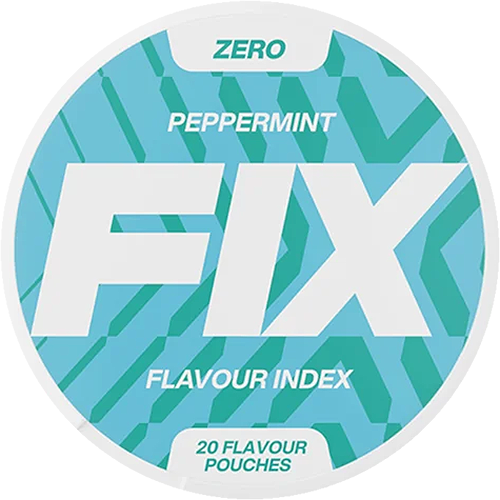 FIX Zero Peppermint – nikotinfritt snus med smak av pepparmint