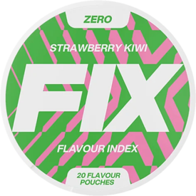 FIX Zero Strawberry Kiwi – nikotinfritt snus med smak av jordgubb och kiwi