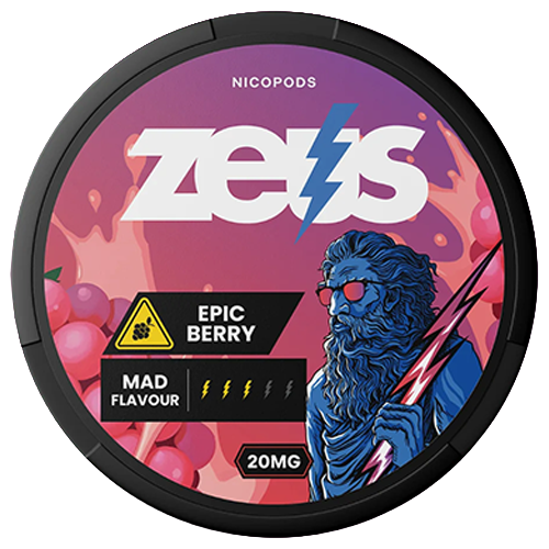Zeus Zeus Epic Berry Strong – nikotinpåsar