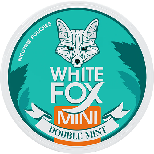 White Fox Double Mint Mini vitt snus med smak av mint och mentol.