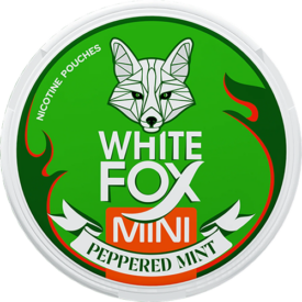 White Fox Peppered Mint Mini dosa med vitt snus och peppermintsmak
