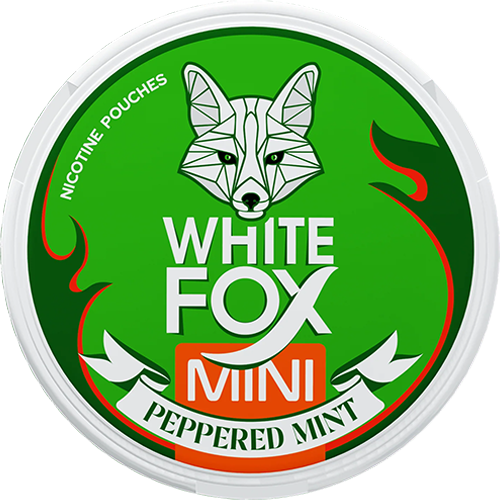 White Fox Peppered Mint Mini dosa med vitt snus och peppermintsmak